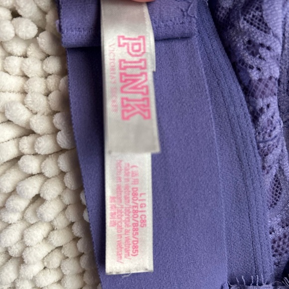 PINK Victoria's Secret Purple Lace Bralette - Picture 7 of 7